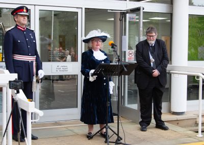 The High Sheriff of East Sussex, Jane King, making the Proclamation at County Hall