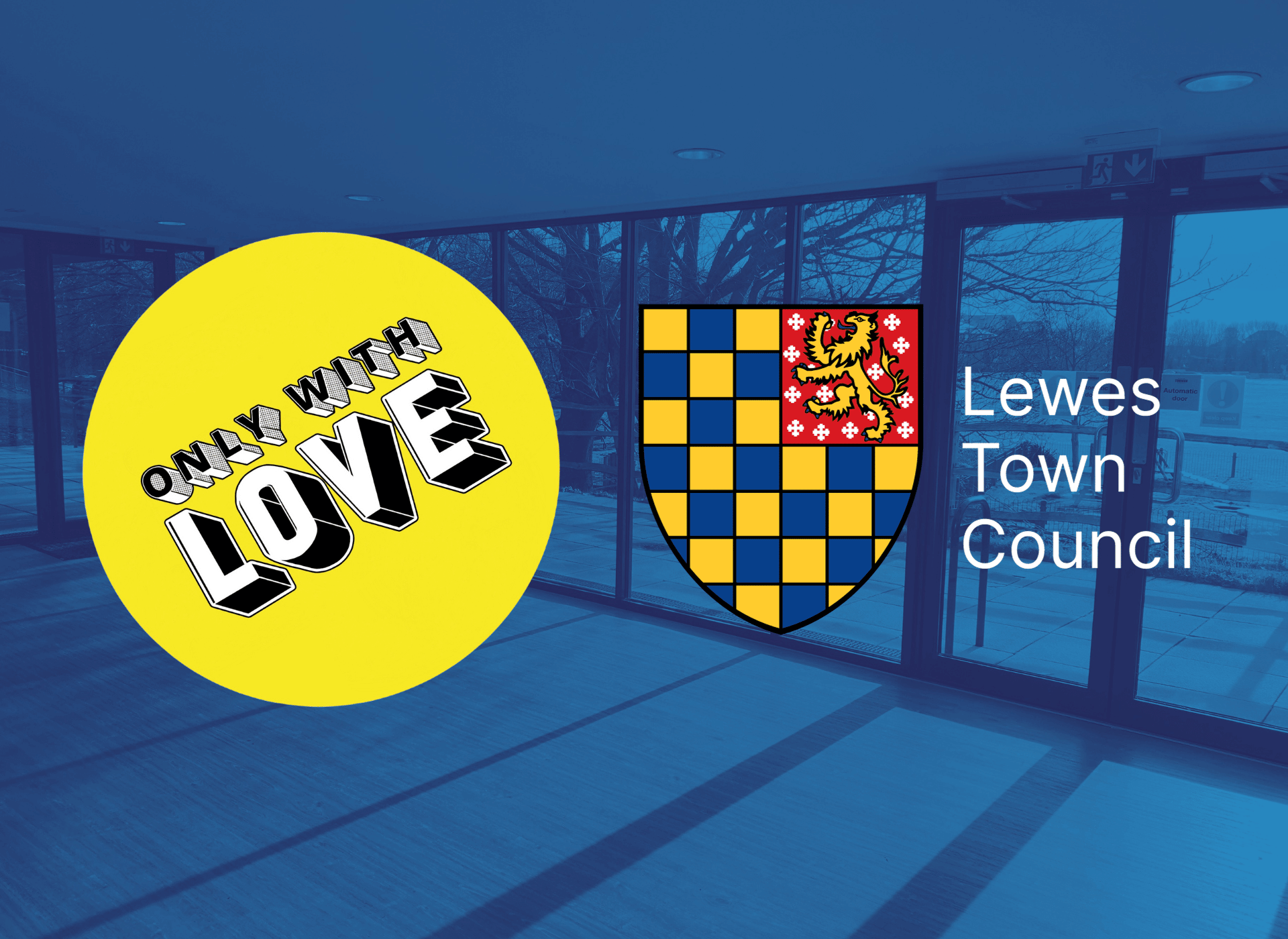 Only With Love and Lewes Town Council Logos