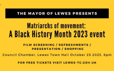 Come and celebrate Black History Month 2023 with the Mayor of Lewes